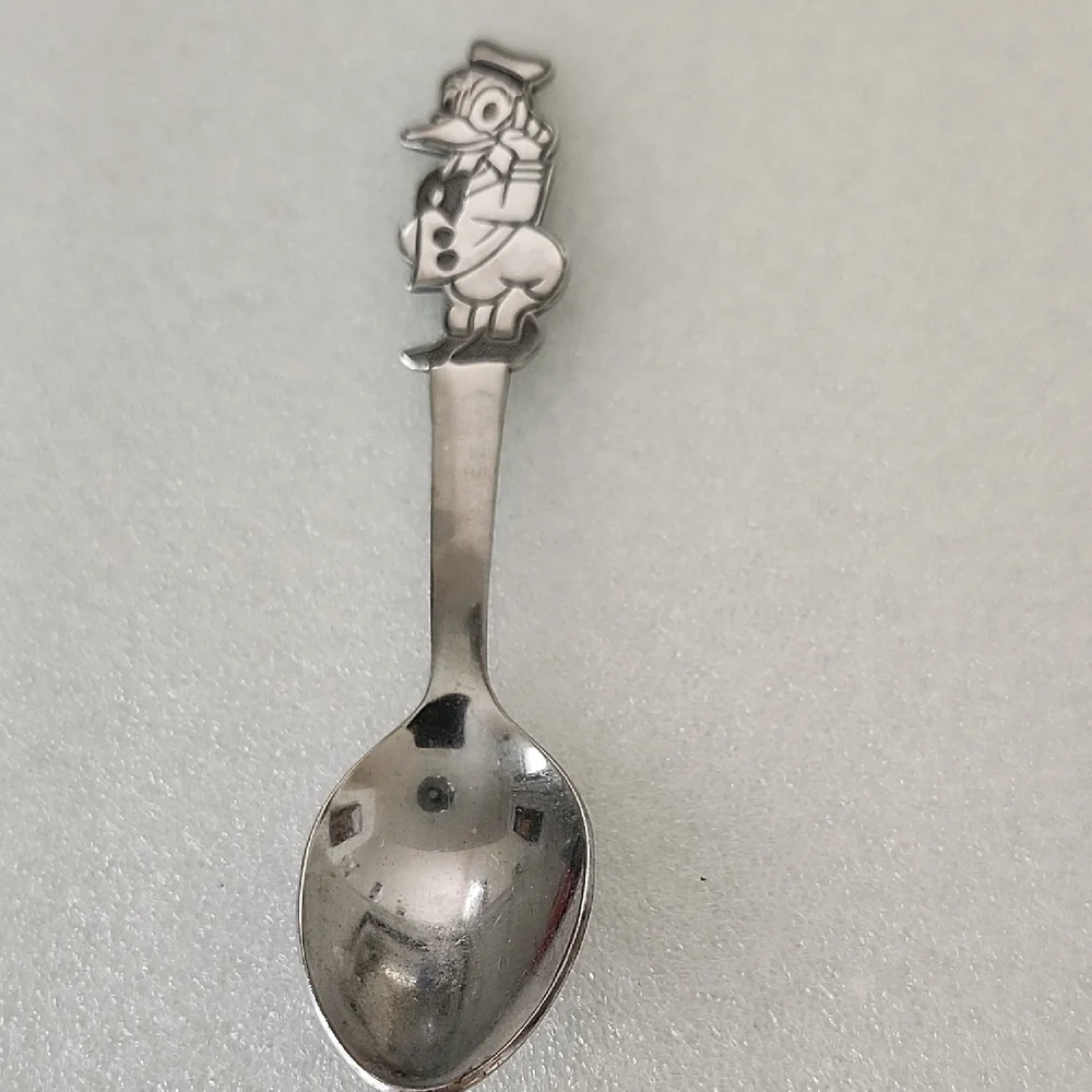Vintage Walt Disney Donald Duck Character Spoon Stainless Steel Japan